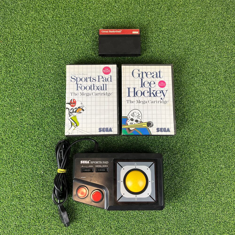 Sega Sports Pad Controller Sega Master Sports Pad Football Great Ice Hockey Set